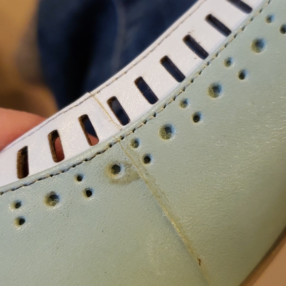 Mint green & white heels - Picture 7 of 7